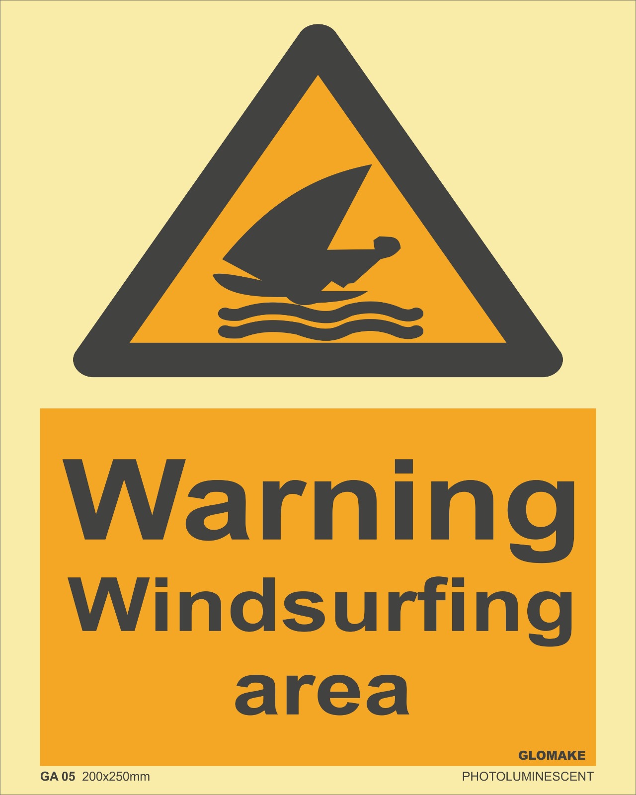 WARNING WINDSURFING AREA
(GA 05)